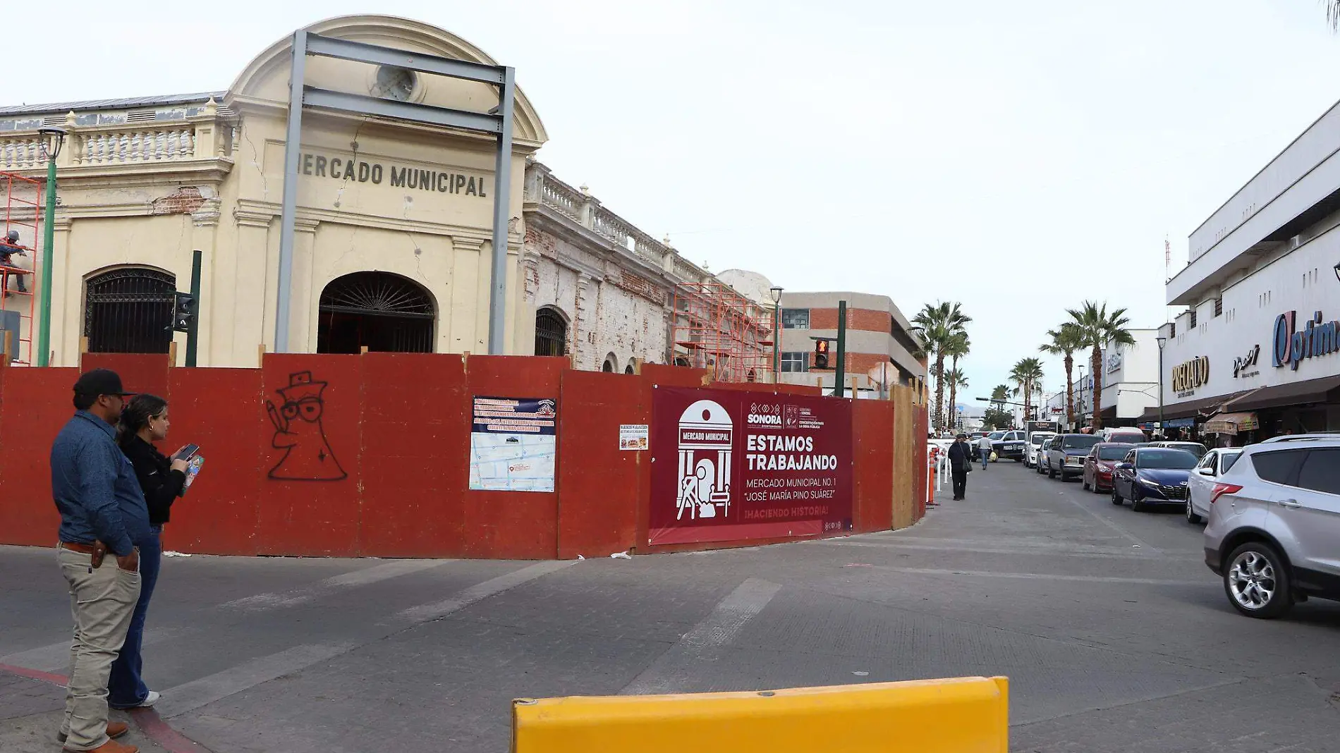 Obras de renovacion de calles centro de hermosillo